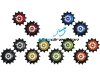 Leonardi Pulegge colorate per SRAM Eagle GX, X01, XX1, AXS 12V coppia