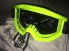 100% Maschera strata giallo fluo clear lens