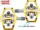 HT Pedali T2 Race Gold oro con tacchette