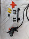 freni shimano M6120/6000 + pastiglie + adattatore